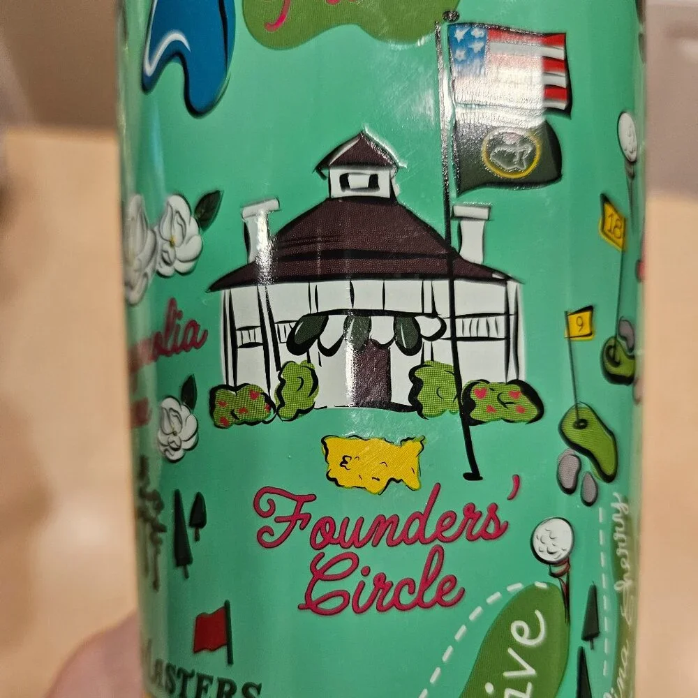 RARE MASTERS AUGUSTA NATIONAL 2019 COLLECTIBLE CORKCICLE HOLES TUMBLER WOODS